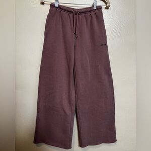 Aritzia Women's Mega Fit Sweatfleece Cozy Fleece 2XS Dusty Rose‎ Pink Wide Leg